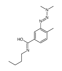 N-butyl-3-(dimethylaminodiazenyl)-4-methylbenzamide结构式