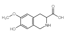 1,2,3,4-TETRAHYDRO-7-HYDROXY-6-METHOXY-3-ISOQUINOLINECARBOXYLIC ACID structure