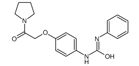 1-[4-(2-oxo-2-pyrrolidin-1-ylethoxy)phenyl]-3-phenylurea Structure