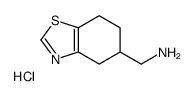 4,5,6,7-tetrahydro-1,3-benzothiazol-5-ylmethanamine,hydrochloride Structure