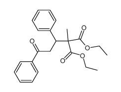 ethyl γ-benzoyl-α-ethoxycarbonyl-α-methyl-β-phenylbutyrate Structure
