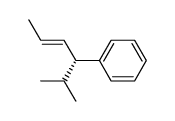 (2E,4R)-5-methyl-4-phenylhex-2-ene结构式