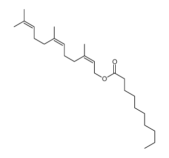 3,7,11-trimethyldodeca-2,6,10-trienyl decanoate结构式