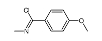 N-methyl-p-anisylimidoyl chloride Structure