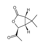 cis-(-)-4β-acetyl-6,6-dimethyl-3-oxa-bicyclo(3,1,0)-hexan-2-one Structure