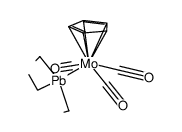 (η5-cyclopentadienyl)Mo(CO)3PbEt3 Structure