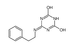 6-Phenethylamino-[1,3,5]triazine-2,4-diol结构式