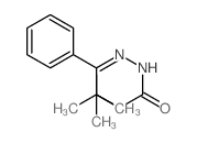 3-chloro-N-[(2,2-dimethyl-1-phenyl-propylidene)amino]propanamide结构式