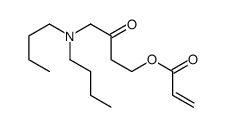[4-(dibutylamino)-3-oxobutyl] prop-2-enoate结构式