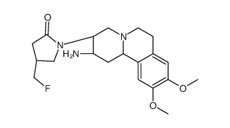 (S)-1-((2S,3S,11bS)-2-amino-9,10-dimethoxy-2,3,4,6,7,11b-hexahydro-1H-pyrido[2,1-a]isoquinolin-3-yl)-4-(fluoromethyl)pyrrolidin-2-one结构式