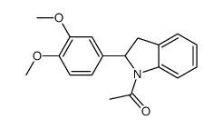 1-[2-(3,4-dimethoxyphenyl)-2,3-dihydroindol-1-yl]ethanone Structure