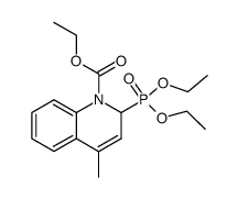 ethyl 2-(diethoxyphosphoryl)-4-methylquinoline-1(2H)-carboxylate结构式