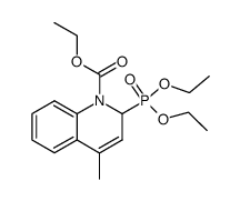 ethyl 2-(diethoxyphosphoryl)-4-methylquinoline-1(2H)-carboxylate Structure