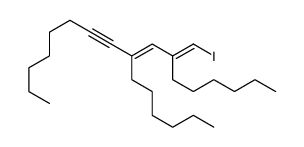 9-hexyl-11-(iodomethylidene)heptadec-9-en-7-yne结构式