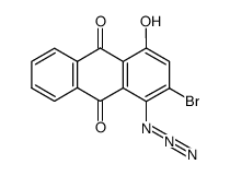 1-azido-2-bromo-4-hydroxyanthraquinone结构式