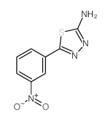 5-(3-硝基苯基)[1,3,4]噻二唑-2-胺结构式
