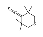 (3,3,5,5-tetramethylthian-4-ylidene)methanethione结构式