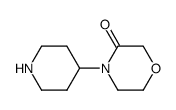 4-(4-piperidinyl)-3-morpholinone结构式