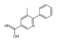 5-methyl-6-phenylpyridine-3-carboxamide结构式