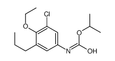 propan-2-yl N-(3-chloro-4-ethoxy-5-propylphenyl)carbamate结构式