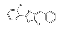 4-benzylidene-2-(2-bromophenyl)-1,3-oxazol-5-one结构式