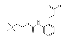 2-(trimethylsilyl)ethyl (2-(3-chloro-3-oxopropyl)phenyl)carbamate结构式