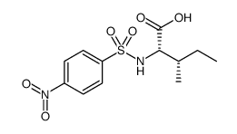 L-Isoleucine, N-[(4-nitrophenyl)sulfonyl]结构式