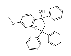 1-(4-methoxy-phenyl)-1,3,3-triphenyl-propane-1,3-diol Structure