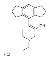 2-diethylamino-N-(1,2,3,5,6,7-hexahydro-s-indacen-4-yl)acetamide hydro chloride结构式