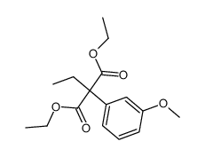 ethyl-(3-methoxy-phenyl)-malonic acid diethyl ester Structure