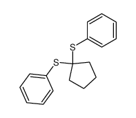 1,1-Bis(phenylthio)cyclopentane Structure