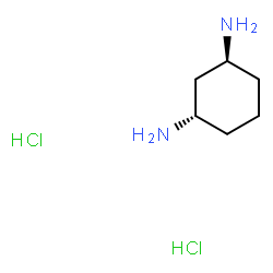 (1S,3S)-环己烷-1,3-二胺二盐酸盐结构式