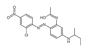 N-[2-[(2-chloro-4-nitrophenyl)azo]-5-[(1-methylpropyl)amino]phenyl]acetamide结构式