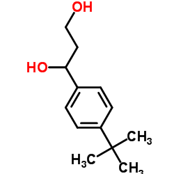 1-[4-(2-Methyl-2-propanyl)phenyl]-1,3-propanediol Structure