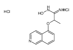 N'-hydroxy-2-isoquinolin-5-yloxypropanimidamide,dihydrochloride Structure