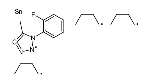 tributyl-[1-(2-fluorophenyl)-5-methyltriazol-4-yl]stannane Structure