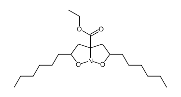 ethyl 2,5-dihexyltetrahydro-3aH-isoxazolo[2,3-b]isoxazole-3a-carboxylate Structure