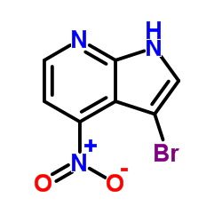 3-Bromo-4-nitro-1H-pyrrolo[2,3-b]pyridine Structure