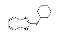 2-(cyclohexylthio)benzo[d]oxazole Structure