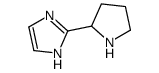 2-pyrrolidin-2-yl-1H-imidazole结构式