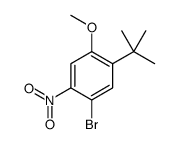 1-BROMO-5-TERT-BUTYL-4-METHOXY-2-NITRO-BENZENE structure