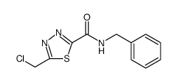 1,3,4-Thiadiazole-2-carboxamide, 5-(chloromethyl)-N-(phenylmethyl)结构式