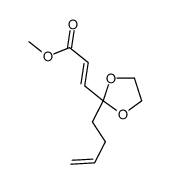 methyl 3-(2-but-3-enyl-1,3-dioxolan-2-yl)prop-2-enoate Structure