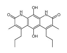5,10-Dihydroxy-3,7-dimethyl-4,6-dipropylpyrido[3,2-g]quinoline-2,8(1H,9H)-dione Structure