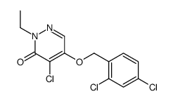 4-chloro-5-[(2,4-dichlorophenyl)methoxy]-2-ethylpyridazin-3-one Structure