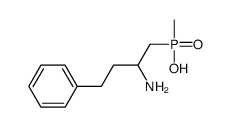 (2-amino-4-phenylbutyl)-methylphosphinic acid Structure