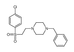 1-benzyl-4-[2-(4-chlorophenyl)sulfonylethyl]piperazine结构式
