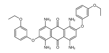 1,4,5,8-tetraamino-2,6-bis(3-ethoxyphenoxy)anthracene-9,10-dione结构式