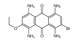 1,4,5,8-tetraamino-2-bromo-7-ethoxyanthracene-9,10-dione Structure