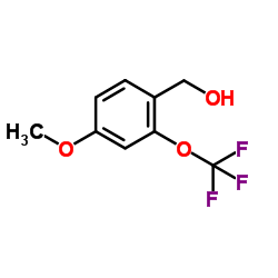 4-Methoxy-2-(trifluoromethoxy)benzyl alcohol Structure
